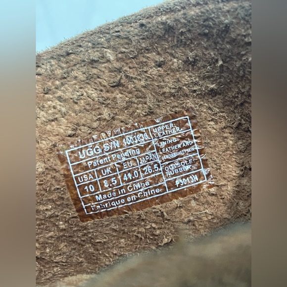 🤎UGG AUSTRALIA VERY NICE BROWN ANKLE BOOTS WITH FRINGES  & SIDE ZIPPER SZ 10🤎 - Picture 8 of 10